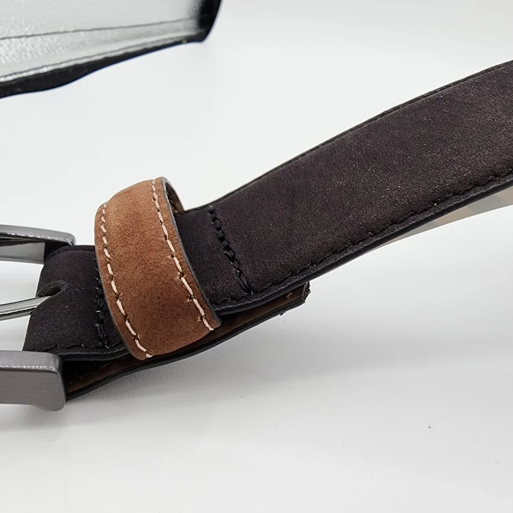 ROBERT GRAHAM Signature Ripaso Rich Black Leather Belt‎ Mens Size 36 NEW w/ Tag